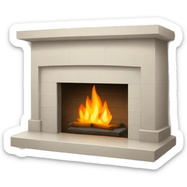 big fireplace sticker