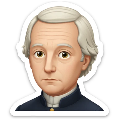 Johann Gottlieb Fichte three-quarter view sticker