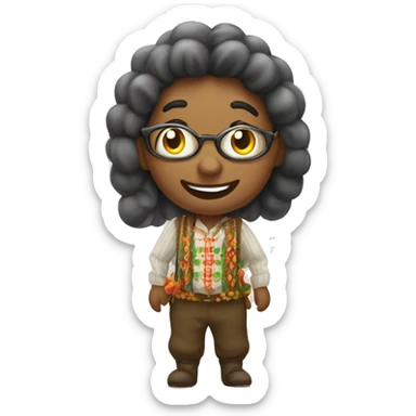 Balão de festa junina sticker