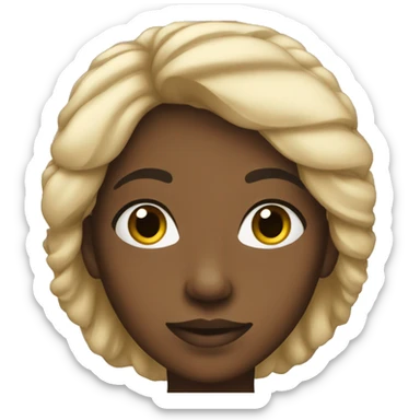 A black teen Girl  sticker