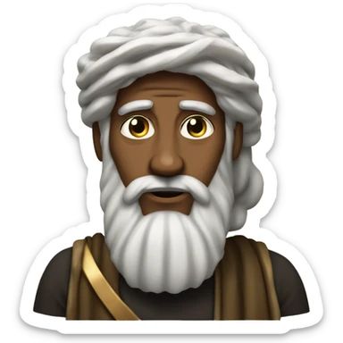 Solomon the biblical prophet European appearance sticker