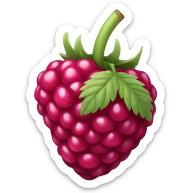 one single raspberry sticker