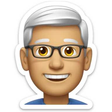 happy tim cook sticker