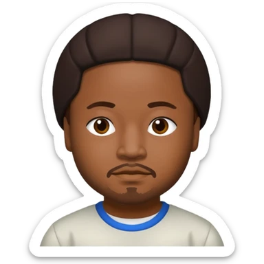 J-Boog of B2K with medium dark skin,dark brown hair sticker