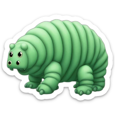 tardigrade writing code sticker