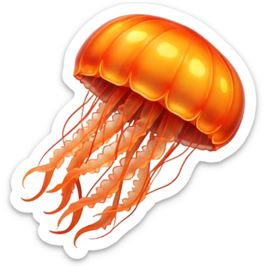 jellyfish on fire sticker