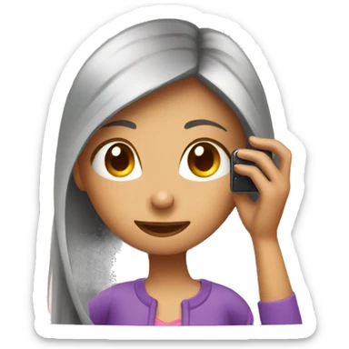 Girl taking picture in the mirror with phone  sticker