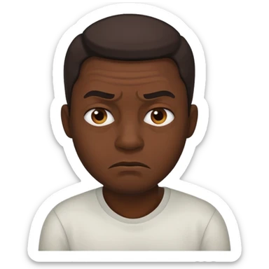 Quero que esse emoji tenha a expressão de nojo 🙎🏾‍♂️ sticker