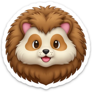 coeur fourrure sticker