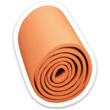 rolled yoga mat sticker