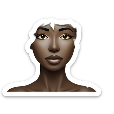  Hemp 420 Black lady melting gold drizzle kintsugi multicoloured funky palm leaves tropical made of 420 origami newspaper roses hemp leaves bokeh and paper and hemp leaves in hair sticker