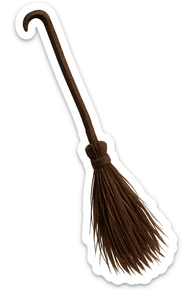 Halloween broomstick. remove background  sticker