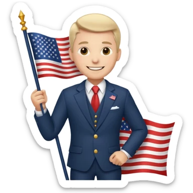 Patriotic Mayor sticker