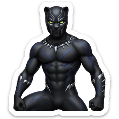 Black panther emoji for copy paste sticker