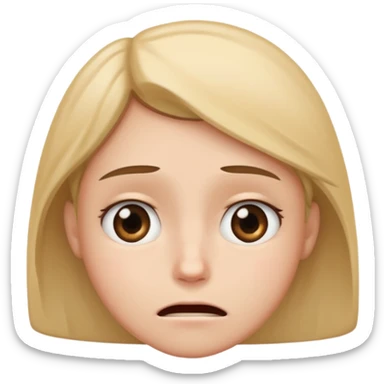 Quiero q sea una carita trizte q este mal pero q se vea feliz y en el fondo mal osea algo asi sticker