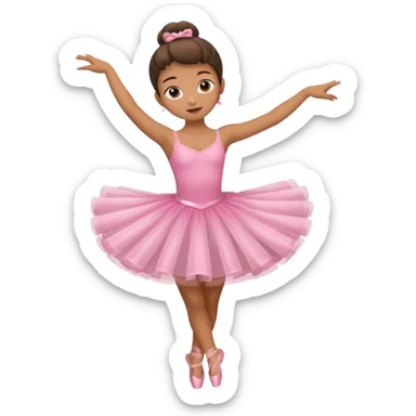 Bailarina rosada pero no de valet sino de bailes sticker