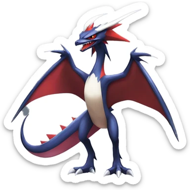 Edgy Cool Legendary Badass Godly Nargacuga-Noivern-Latias-Garchomp-Pokémon with markings Full Body sticker