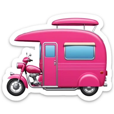 Fast hot rod Barbie dream house Caravan motorbike tuk tuk  sticker