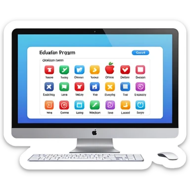 online education sticker