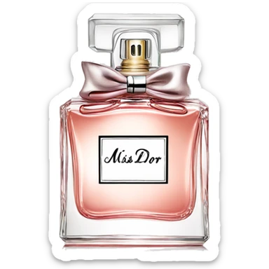 Perfume bottle miss dior  sticker
