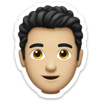 dark-haired guy matrix movie style sticker