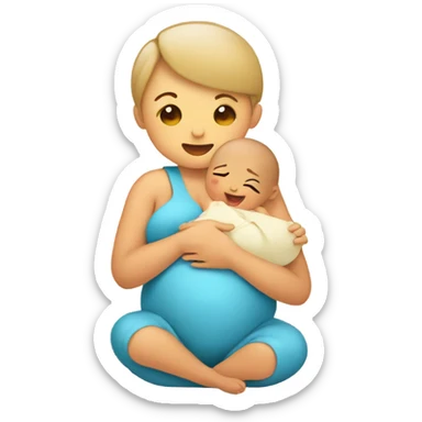 Baby breastfeeding  sticker