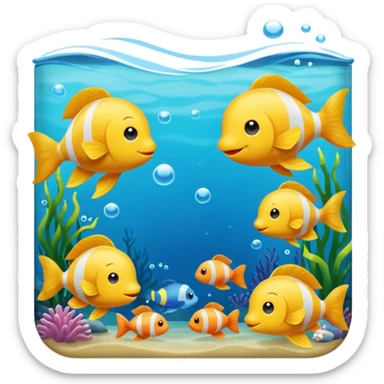 thay bằng con cá khác tương tự nhưng cũng màu cam sticker