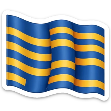 A flag whit darkblue, blue, white, yellow and orange and has 5 stripes white in the middle, blue in next to white left, yellow next to white right, orange next to yellow right, dark blue next to blue left💙🩵🤍💛🧡 sticker