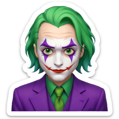 the joker night knight movie sticker