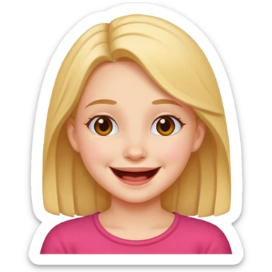 Cute giggling  sticker