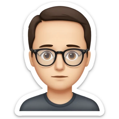 Take the glasses off the following emoji 🤓 sticker