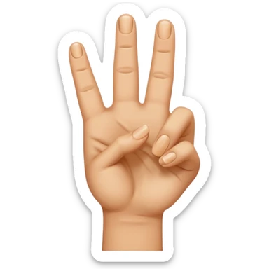 I want an emoji that looks like 🤌🏻👌🏻🤏🏻but i want that the the middle vinger touches the tumb and the other vingers dont. sticker