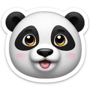 black friday panda sticker