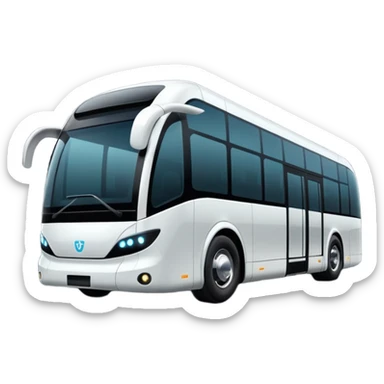 luxury future self driving bus sticker