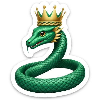 crowned serpent sticker
