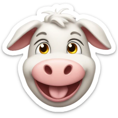 Smiling piggi sticker