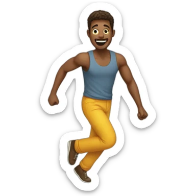 a person gooning sticker