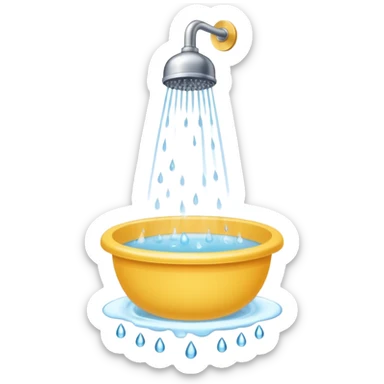 Hot shower  sticker