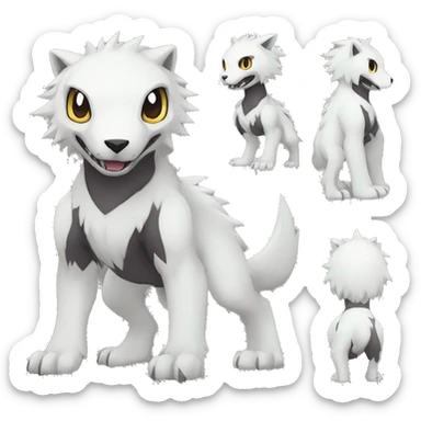  kawaii cool edgy Digimon-Fakemon-animal full body sticker