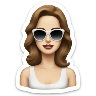 lana del rey with sunglasses sticker