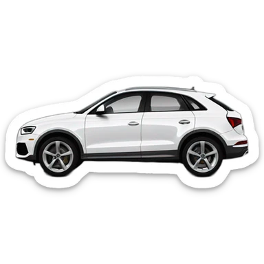 Audi q3 blanco sticker