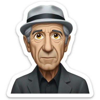 Leonard cohen compassionate sticker