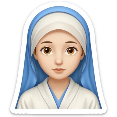 create a virgin Mary emoji sticker