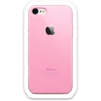 Pink iPhone  sticker
