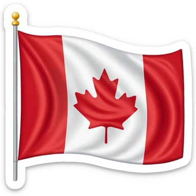 Flag of Canada but with gravity sticker