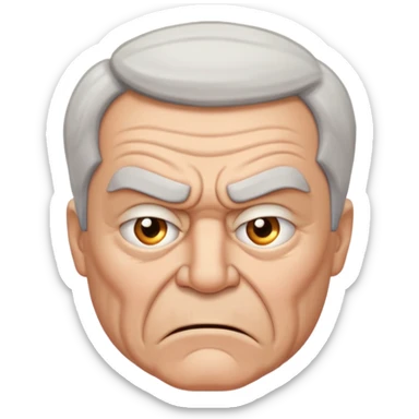 A very mean angry 60 year old white man that sucks sticker