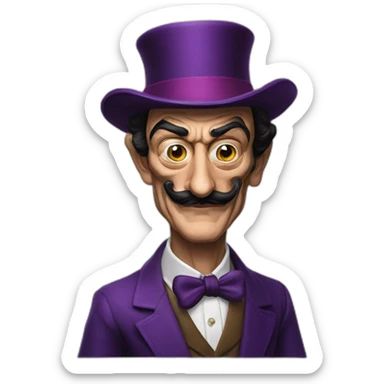 Salvador Dali waluigi sticker