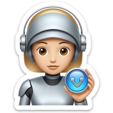 Create for me an image or emoji when an AI comes & changes the world of search engines. sticker