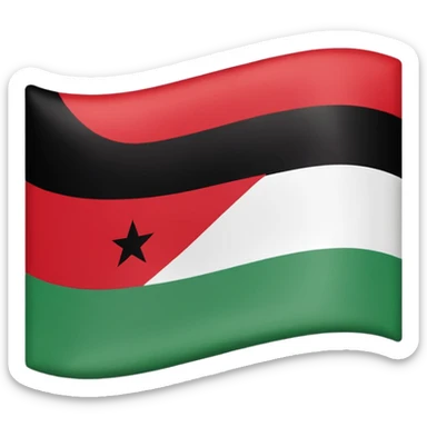 Jordanian flag with the number 79 sticker