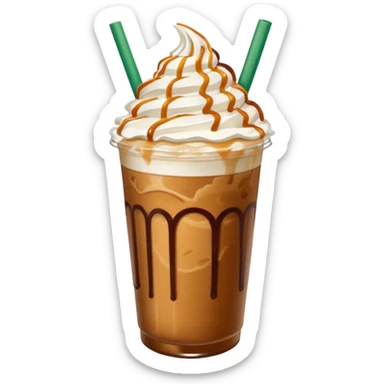 Aesthetically pleasing Starbucks Dubai iced coffee  sticker
